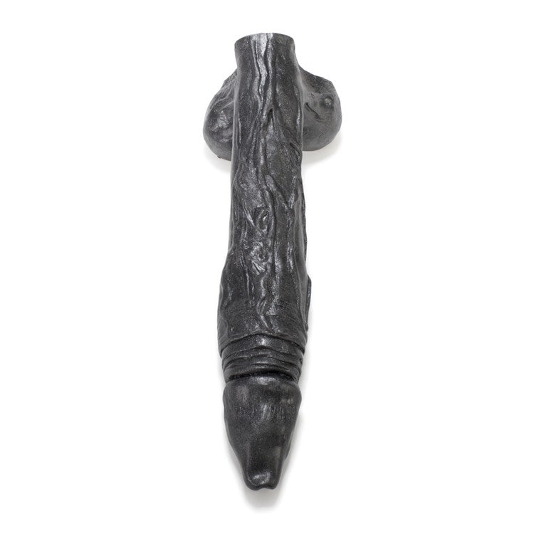 Oxballs Demonic Silicone Dildo Smoke Metallic 13.75 inch [Limited Time Offer]