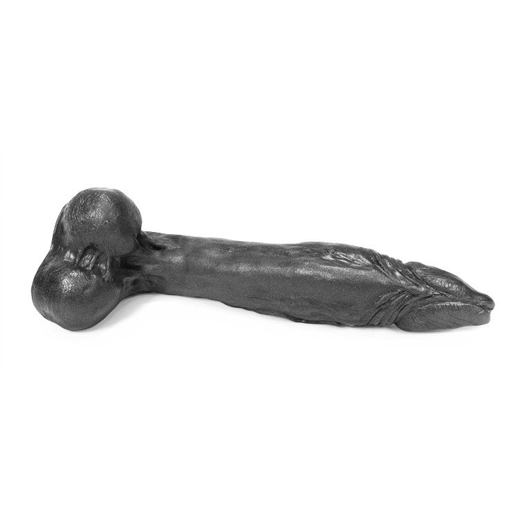 Oxballs Demonic Silicone Dildo Smoke Metallic 13.75 inch [Limited Time Offer]