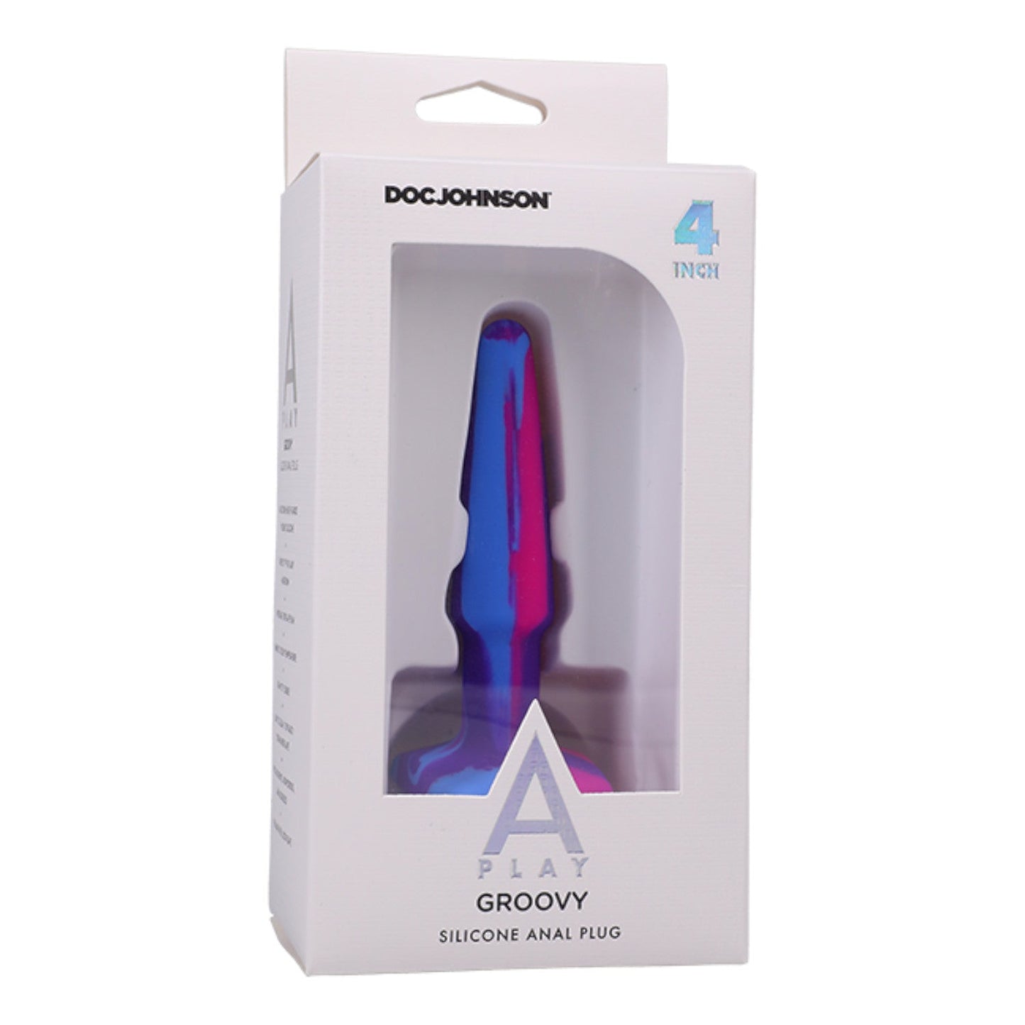 Doc Johnson A-Play Groovy Silicone Anal Plug 4 Inch (Limited Period Sale)