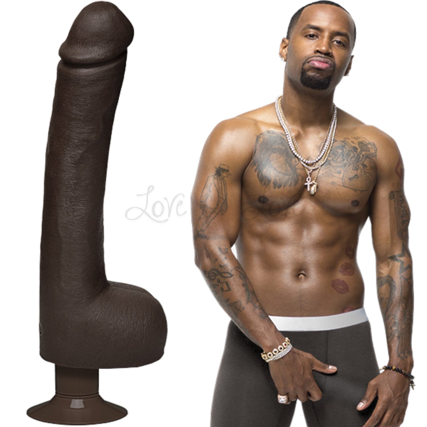 Doc Johnson Signature Cock Vibrating Safaree Anaconda 12 Inch ULTRASKYN Cock