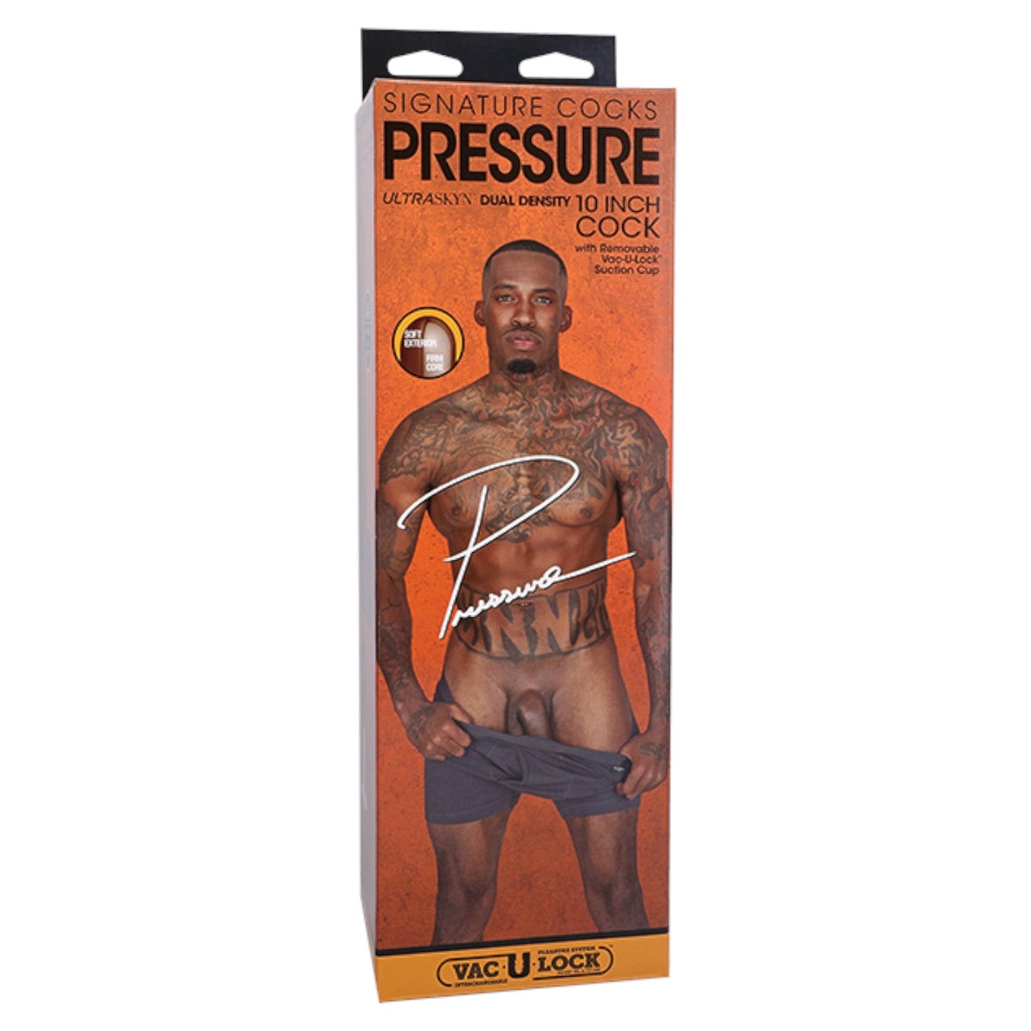 Doc Johnson Signature Cocks Pressure 10 Inch ULTRASKYN Vac-U-Lock Dildo