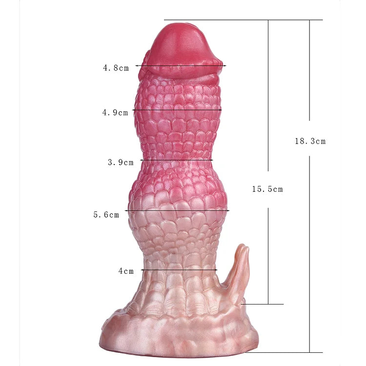 Dragon Cayron Fantasy Silicone Dildo with Suction Cup 6.1 Inch