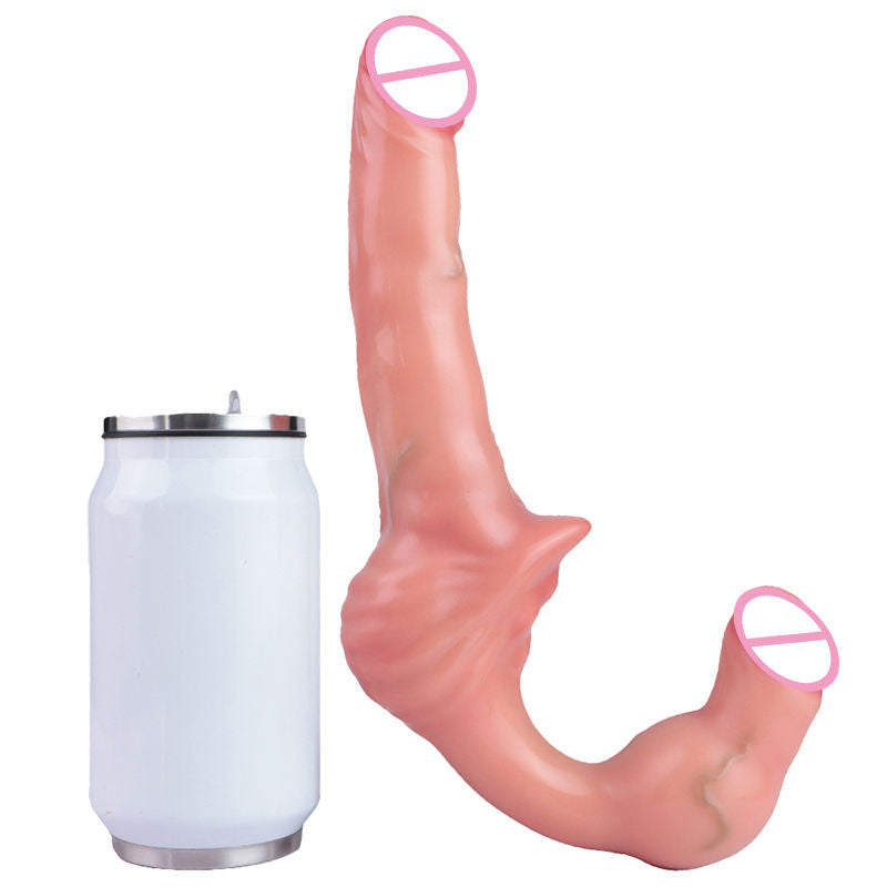 Dual Desires Triple Stimulation Realistic Vibrating Strapless Strap-on Dildo With Belt