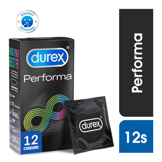 Durex Performa Extended Pleasure Condoms 3 pcs or 12 pcs (New Packaging)