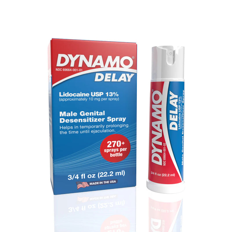 Dynamo Delay Male Genital Desensitizer Spray 2.6 ML or 22.2 ML or Delay Wipe