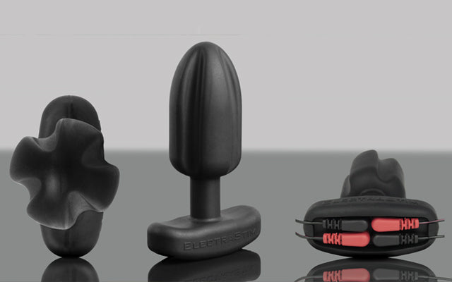 ElectraStim Silicone Noir Tartarus Quadripolar Butt Plug EM3160