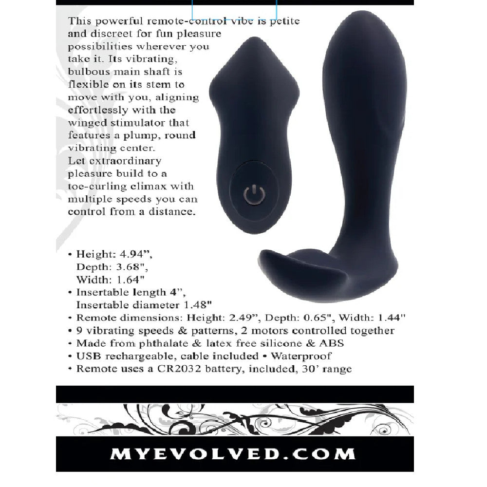 Evolved Take Me Out G-Spot & Clitoral Vibrator with Remote