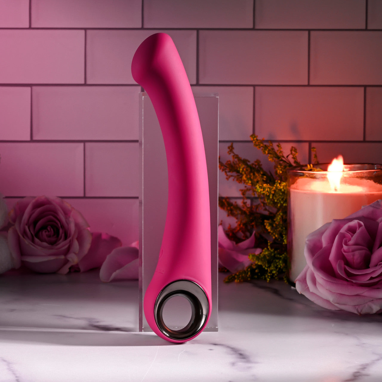 Evolved Pleasure Curve Silicone G-Spot Vibrator Burgundy