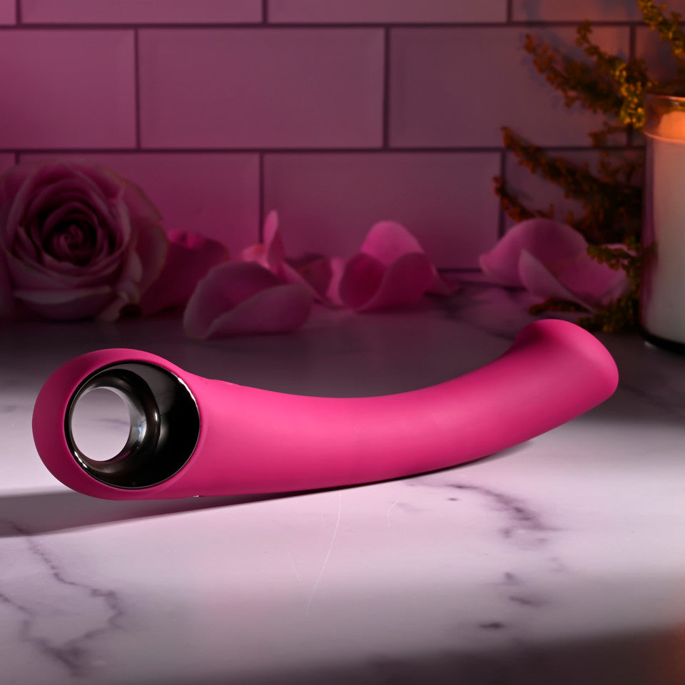 Evolved Pleasure Curve Silicone G-Spot Vibrator Burgundy