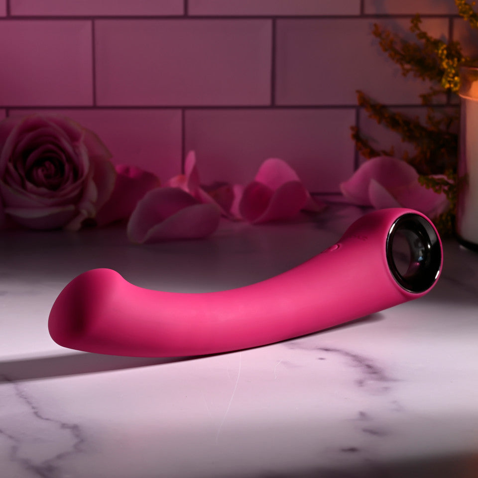 Evolved Pleasure Curve Silicone G-Spot Vibrator Burgundy