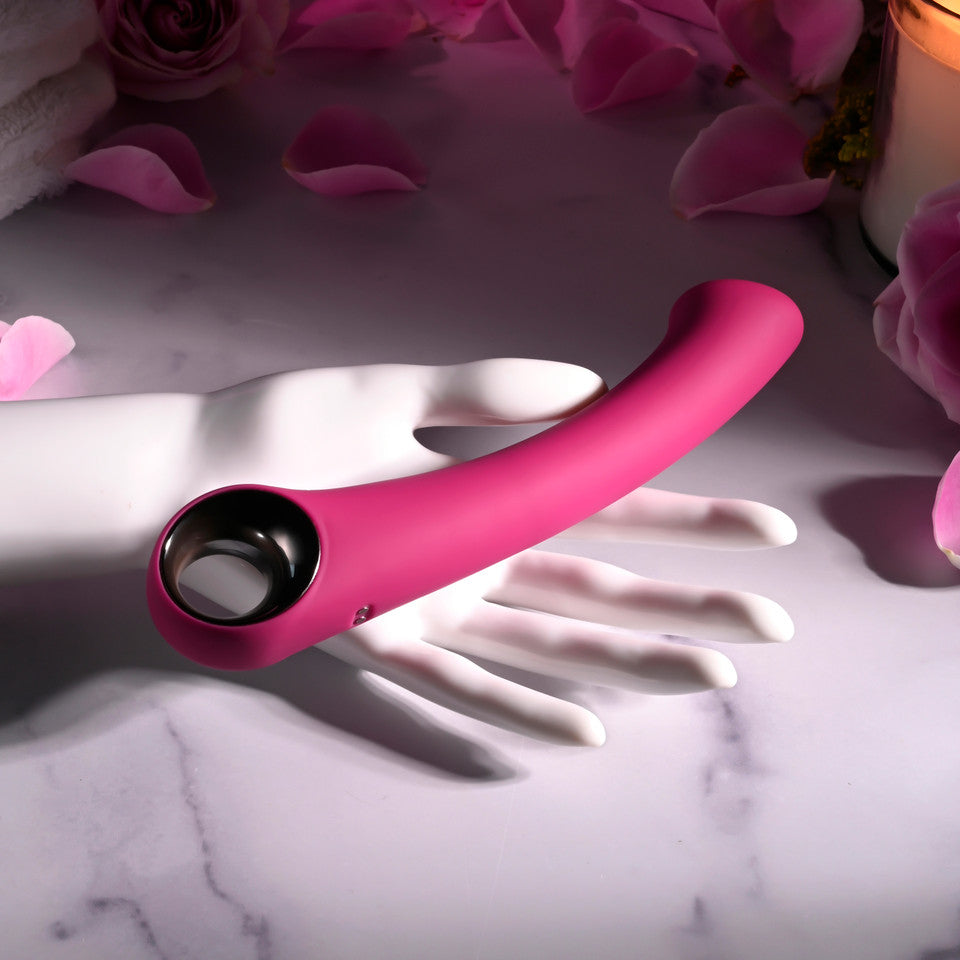 Evolved Pleasure Curve Silicone G-Spot Vibrator Burgundy