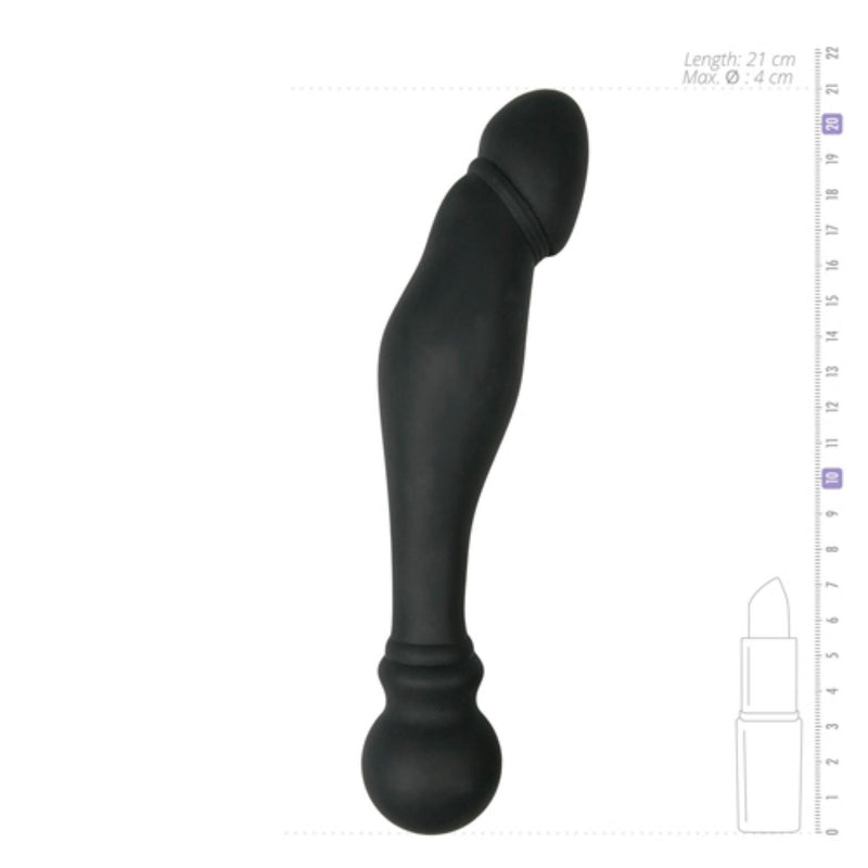 Easytoys Silicone Anal Probe No. 2 Prostate Dildo 21cm with Special Curves