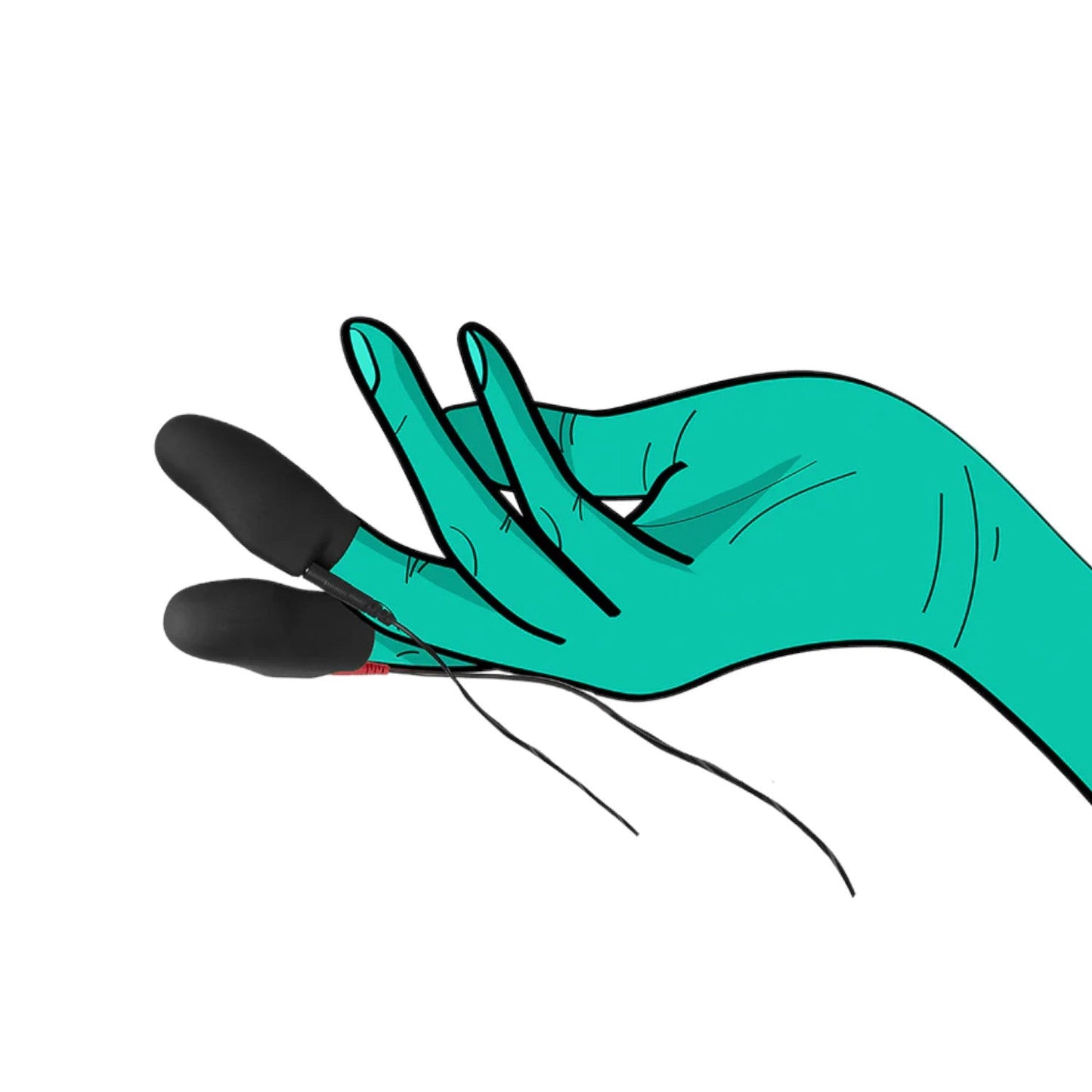 ElectraStim Noir Explorer Electro Silicone Finger Sleeves