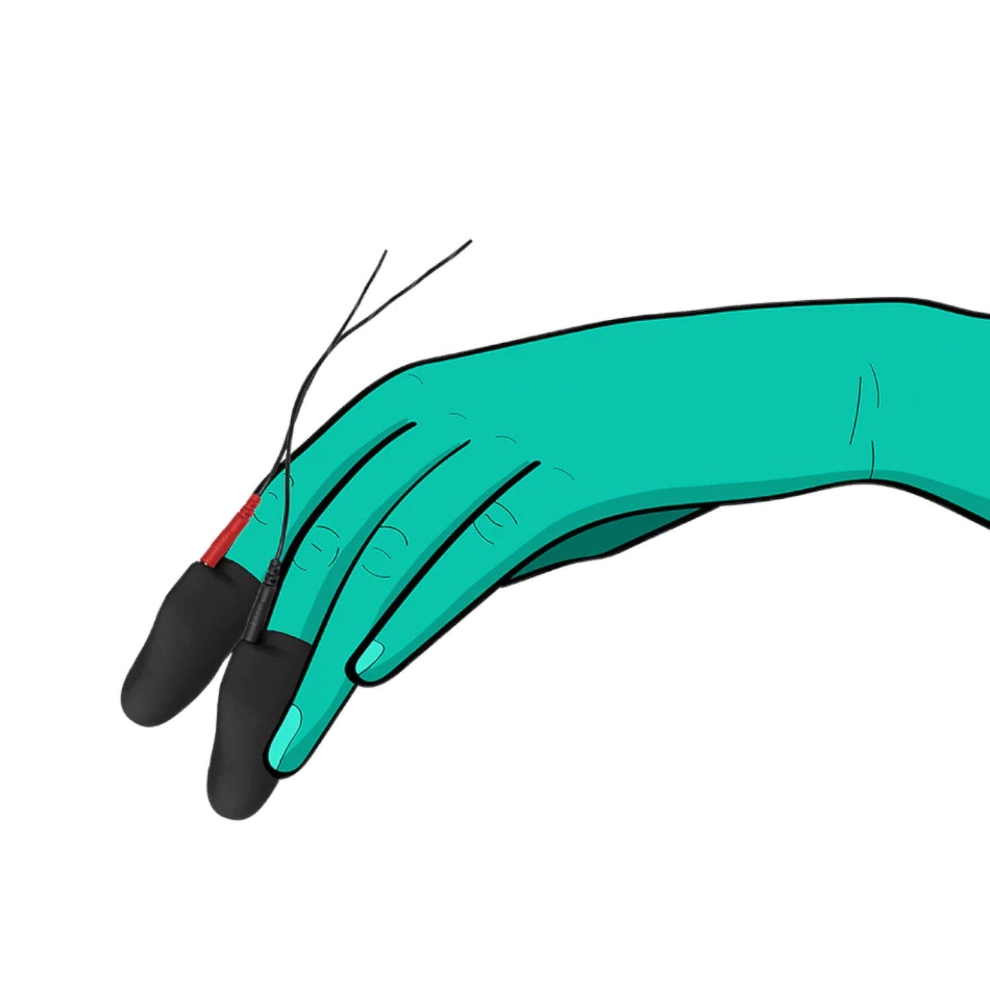 ElectraStim Noir Explorer Electro Silicone Finger Sleeves