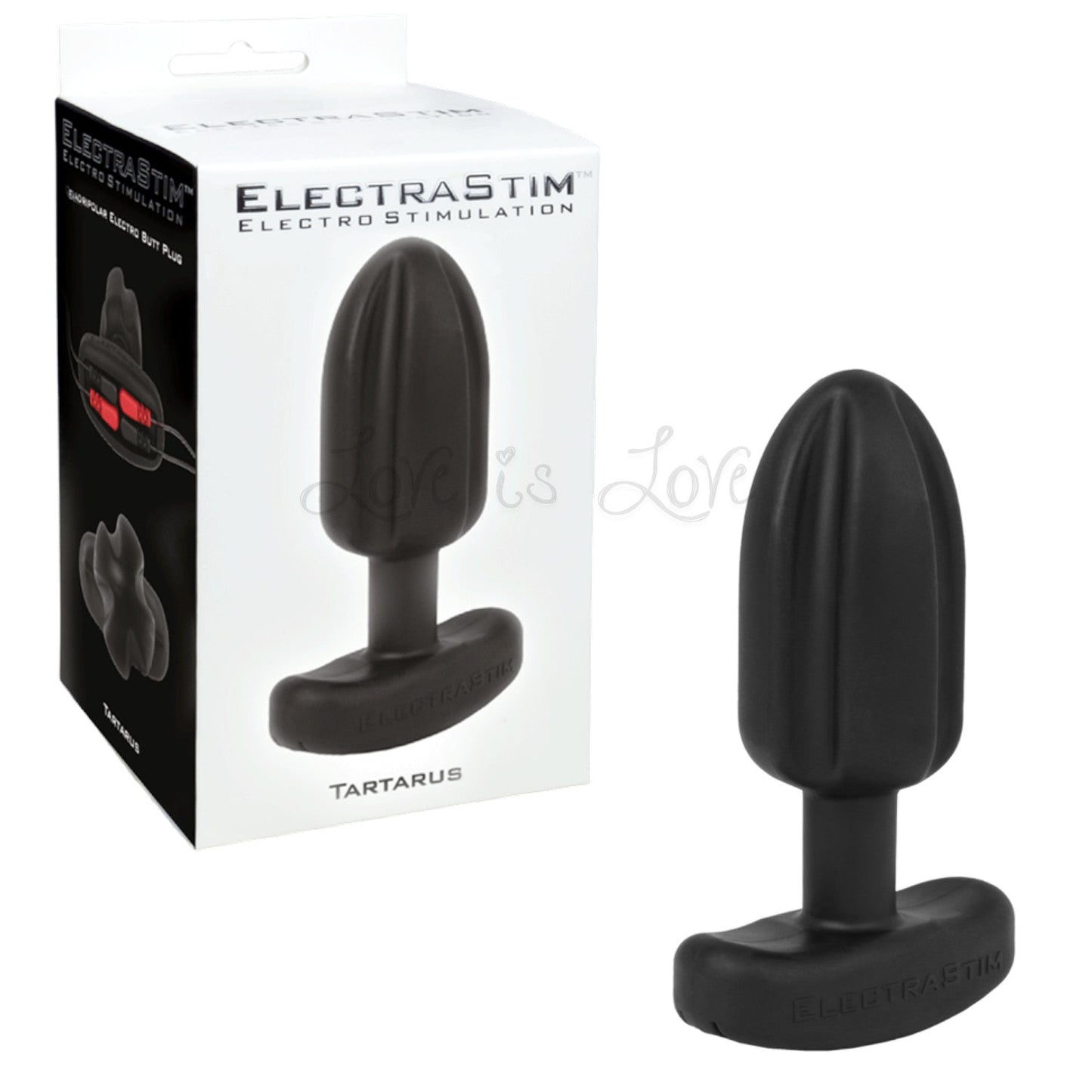 ElectraStim Silicone Noir Tartarus Quadripolar Butt Plug EM3160