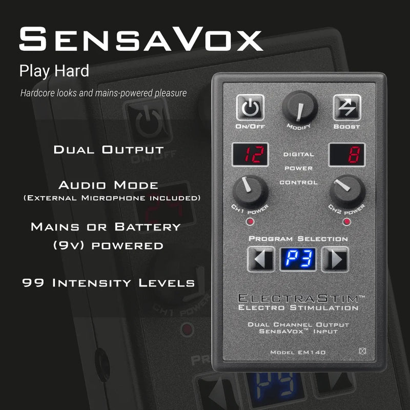 ElectraStim SensaVox Electro Sex Stimulator EM140