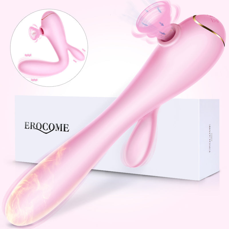 Erocome Apus Rabbit Clitoral Air Stimulator and G-spot Vibrator Pink or Baby Blue