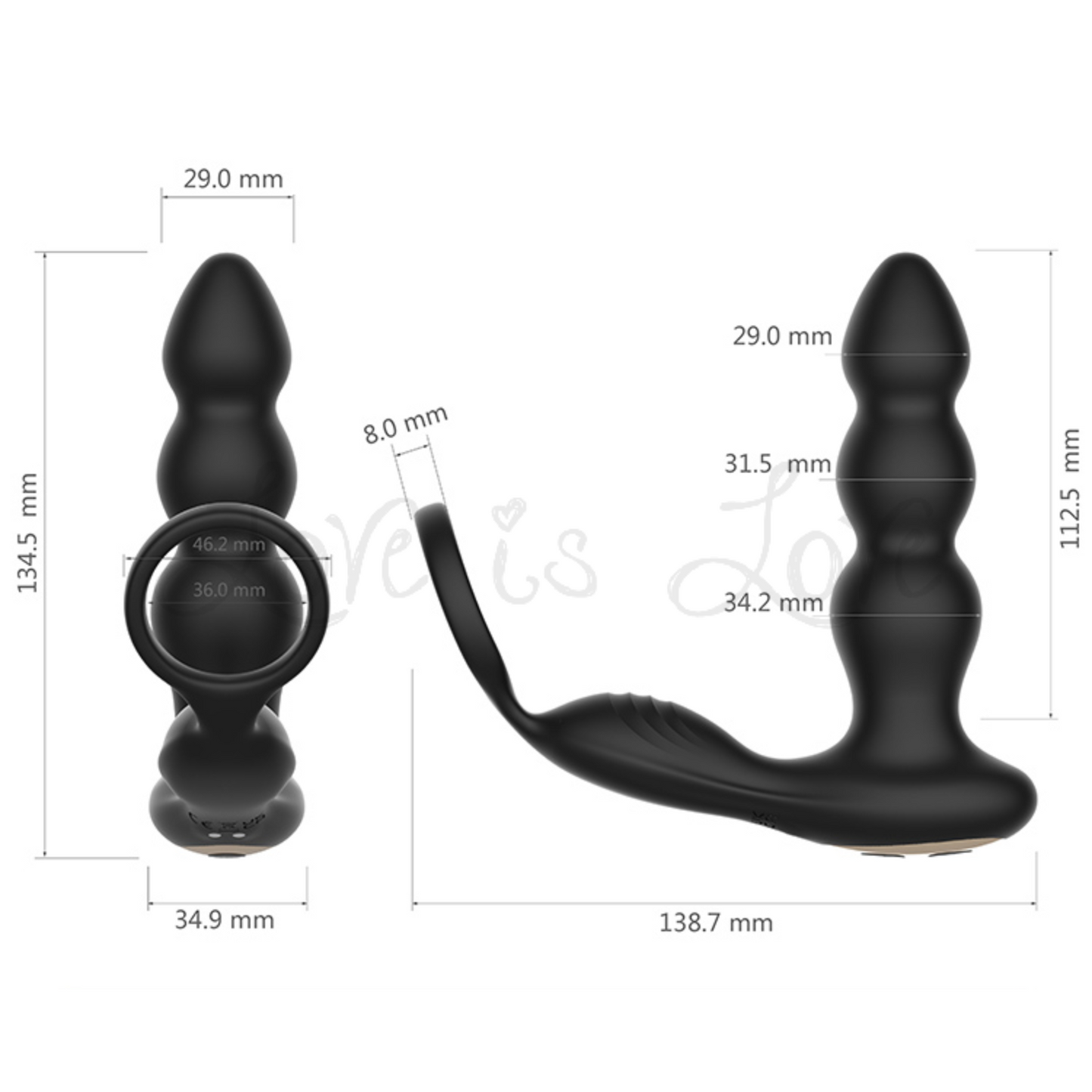 Erocome Indus Remote Control Prostate & Perineum Massager with Cock Ring (Limited Period Sale)