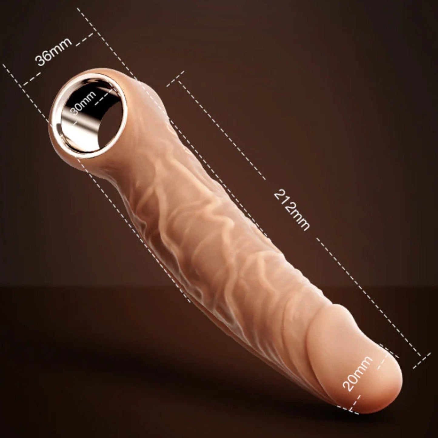 Erocome Lacerta Dildo Vibrator Vanilla