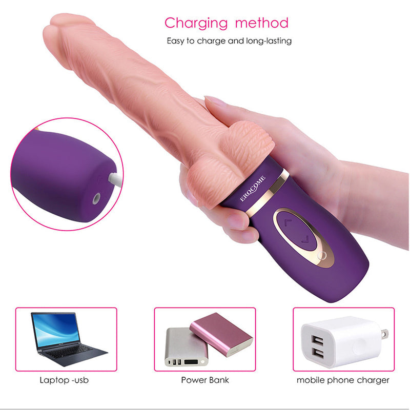 Erocome Bootes Thrusting Heating Dildo Vibrator (Unique Pressure Sensitive Mode)(Limited Period Sale)