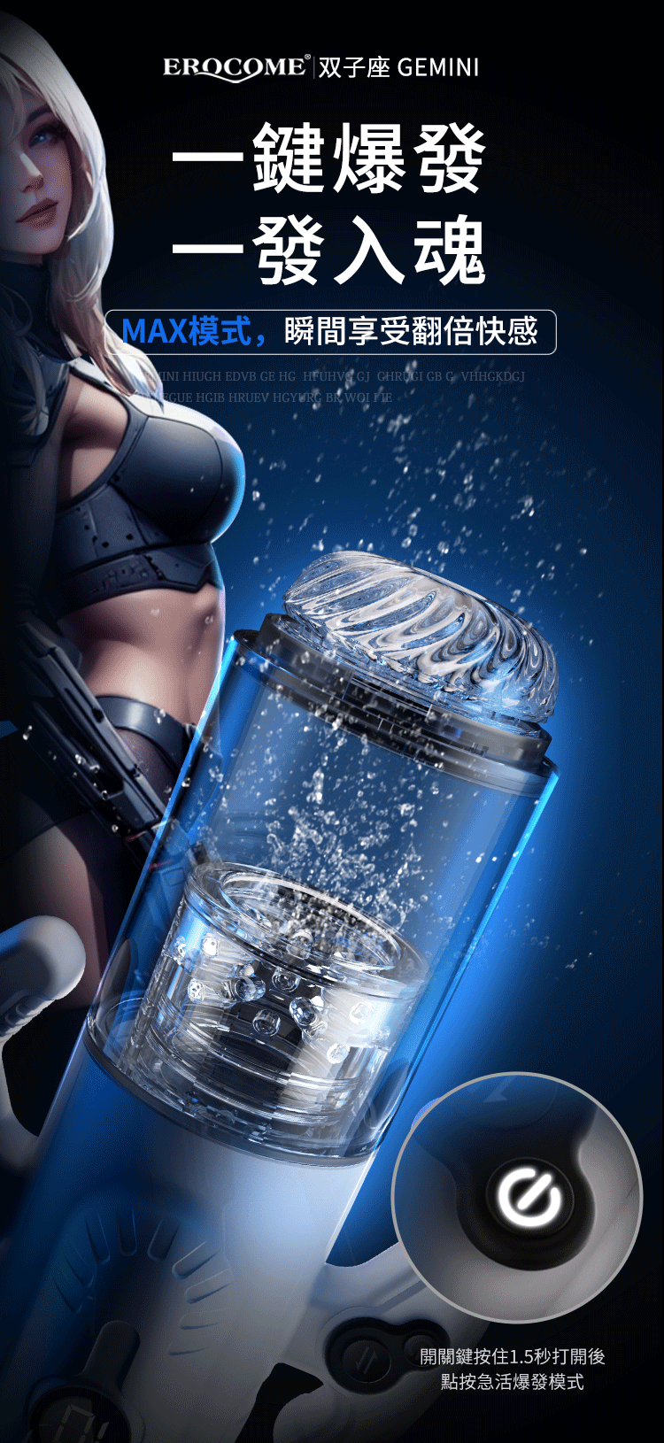 Erocome Gemini Thrusting and Suction Machine
