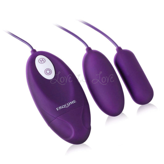 Erocome Lyra Duo Wired Controller Egg Vibrator Purple
