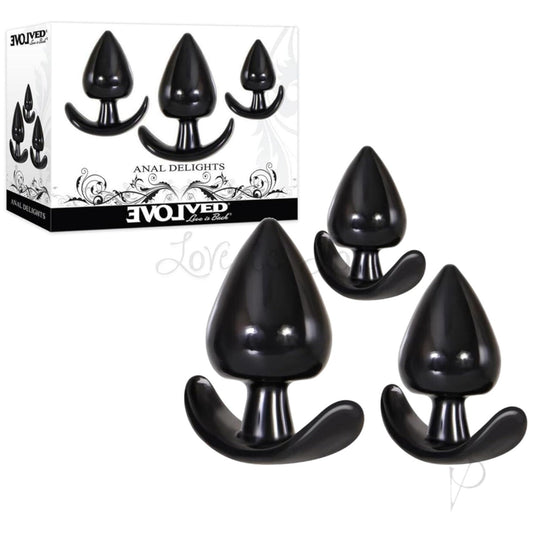 Evolved Anal Delights 3 Piece Anal Plug Set (Limited Period Sale)