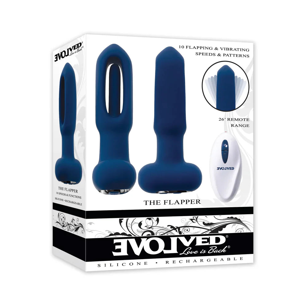 Evolved The Flapper Vibrating and Flapping Butt Plug with Remote (Limited Period Sale)