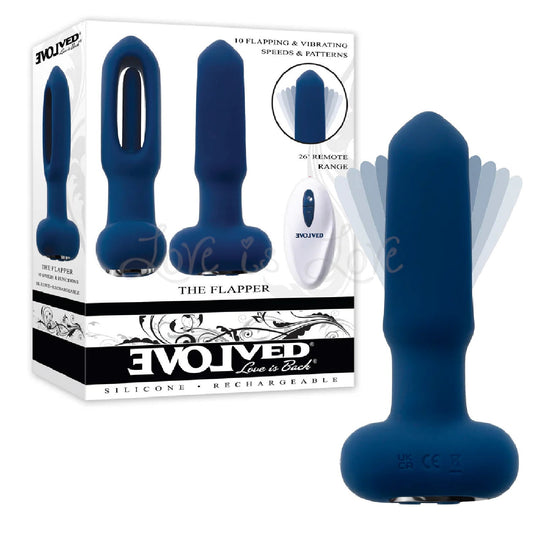 Evolved The Flapper Vibrating and Flapping Butt Plug with Remote (Limited Period Sale)