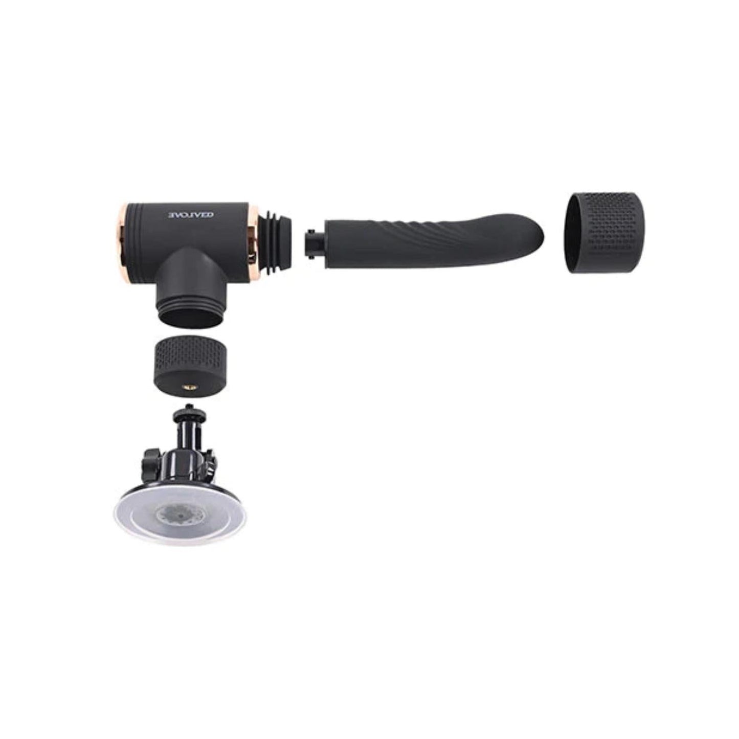 Evolved Too Hot To Handle USB Rechargeable Thrusting Sex Machine Black
