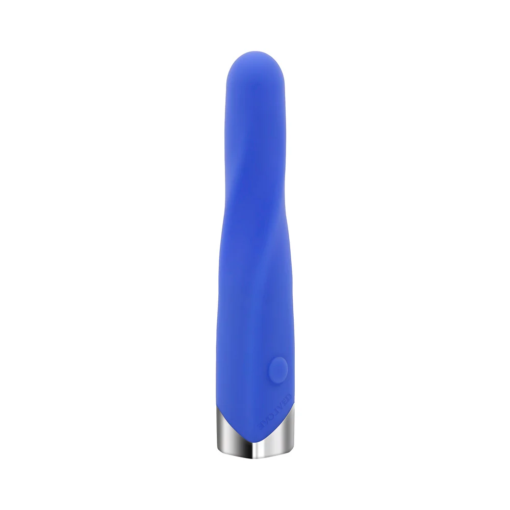 Evolved Twisted Temptation Rechargeable Silicone Bullet Vibrator Blue