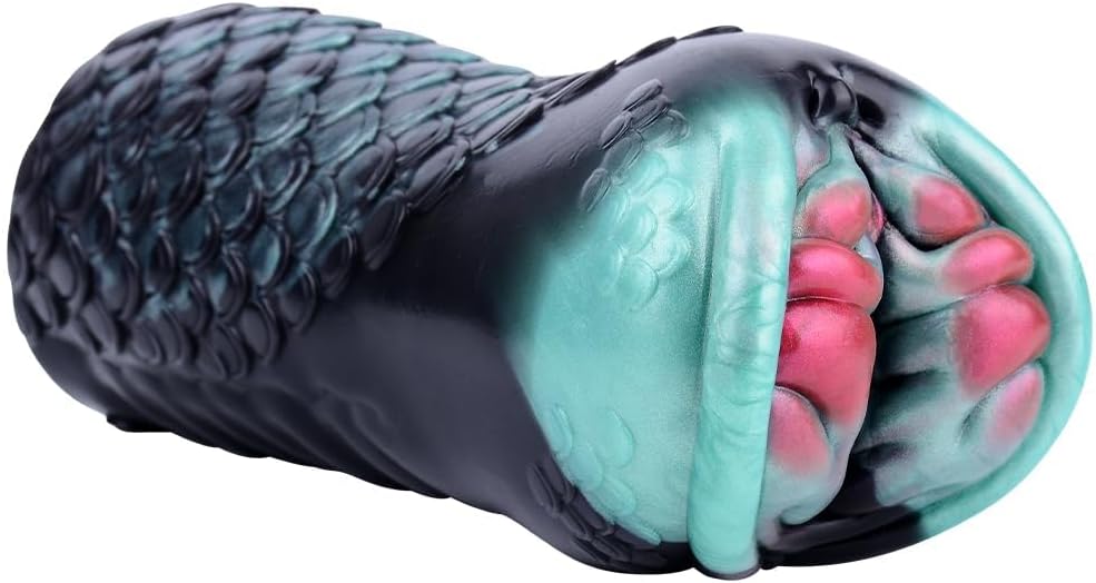 Fantasy Creature Black Mamba Stroker Silicone Onahole Masturbator 510G