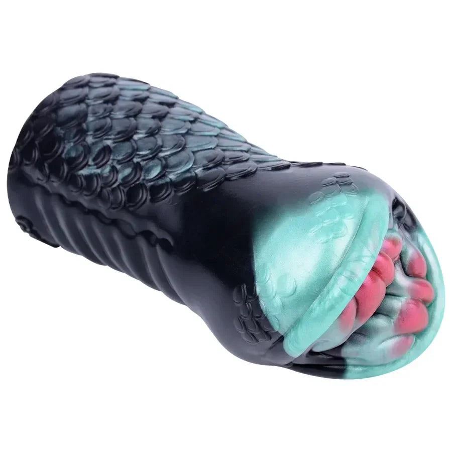 Fantasy Creature Black Mamba Stroker Silicone Onahole Masturbator 510G