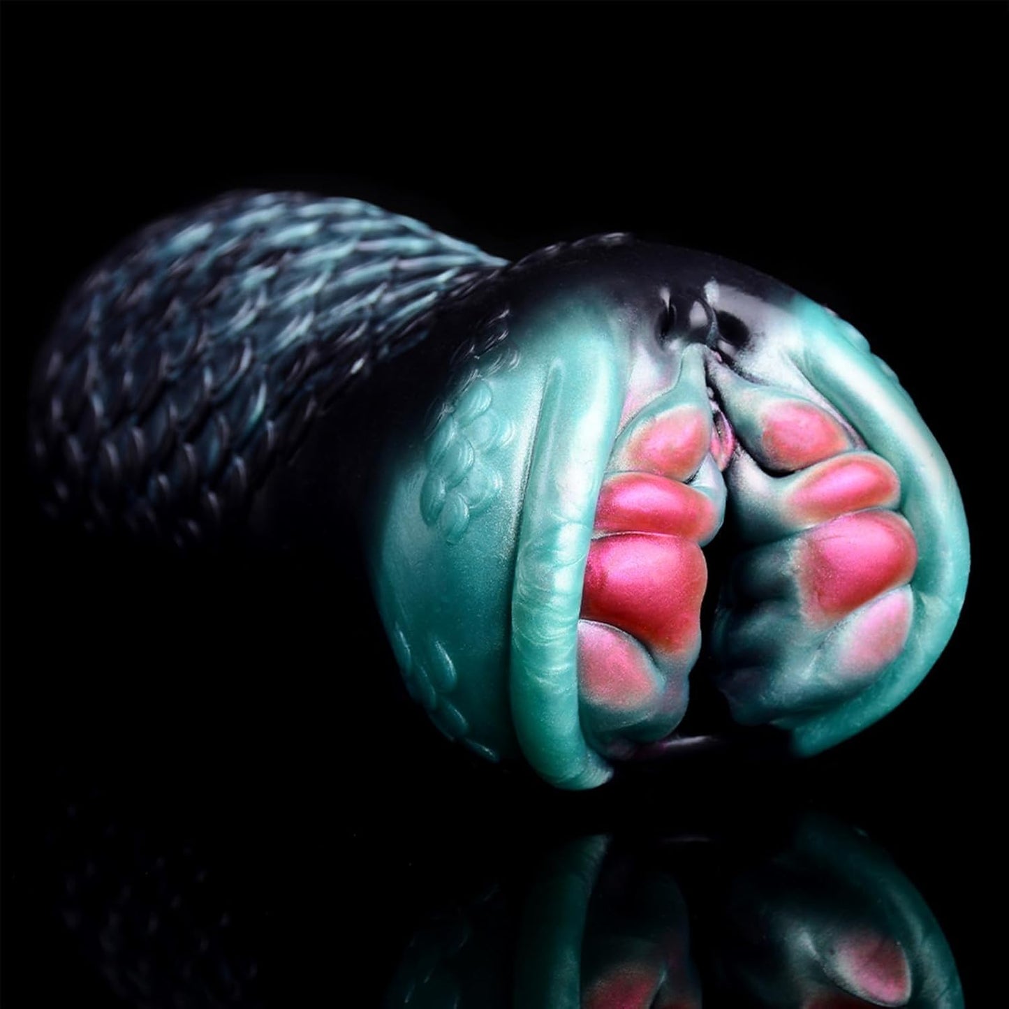Fantasy Creature Black Mamba Stroker Silicone Onahole Masturbator 510G