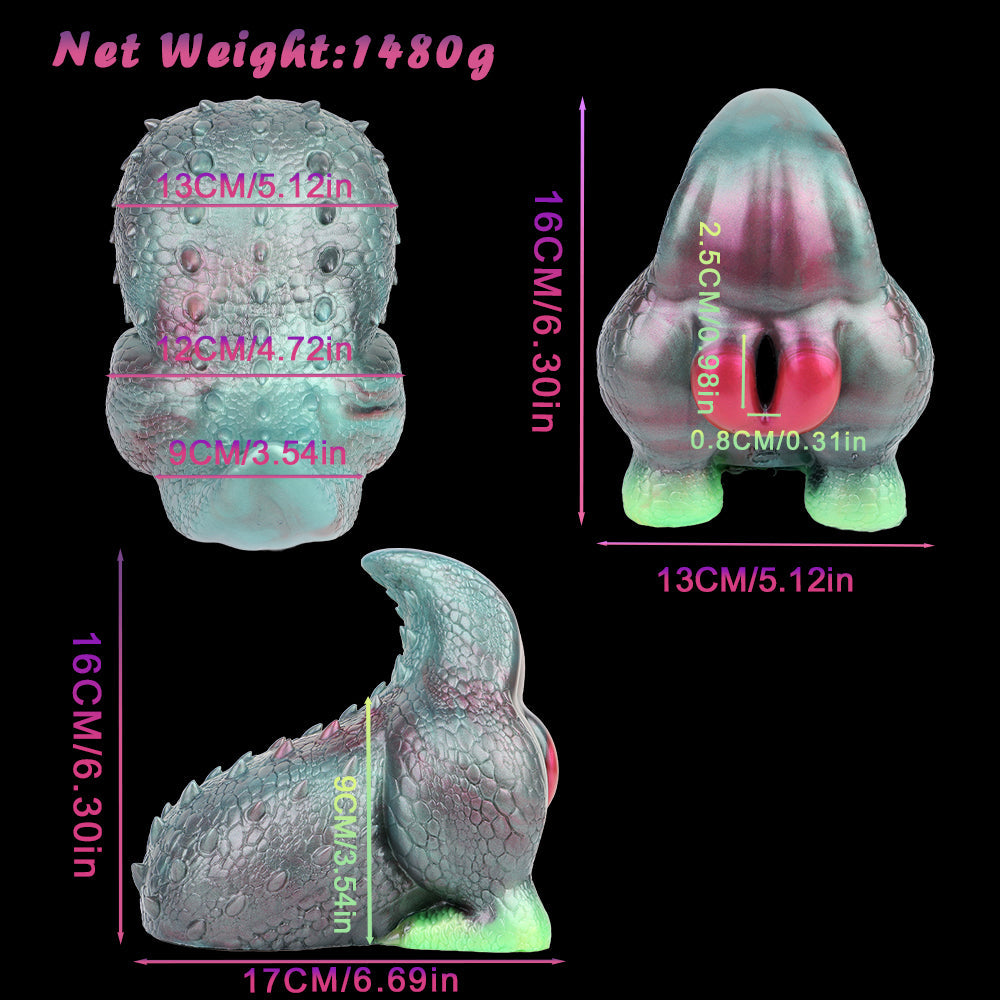 Fantasy Creature Green Reptilian Stroker Silicone Onahole Masturbator 1.48kg [Limited Time Offer]