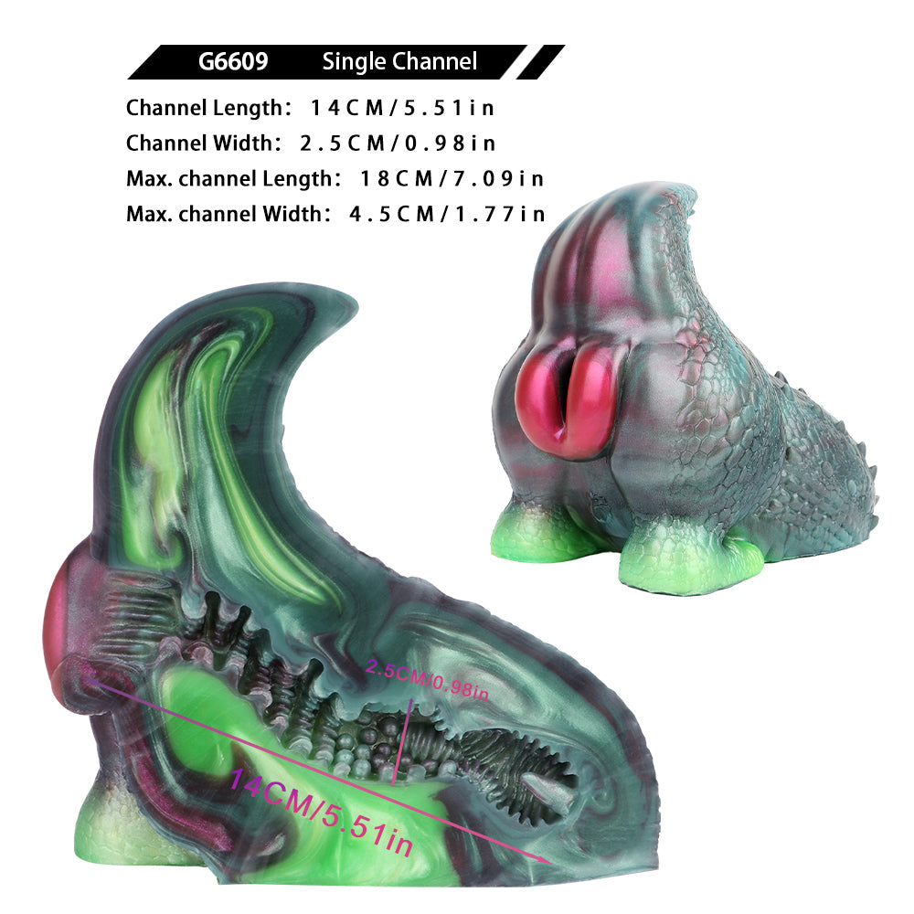 Fantasy Creature Green Reptilian Stroker Silicone Onahole Masturbator 1.48kg [Limited Time Offer]
