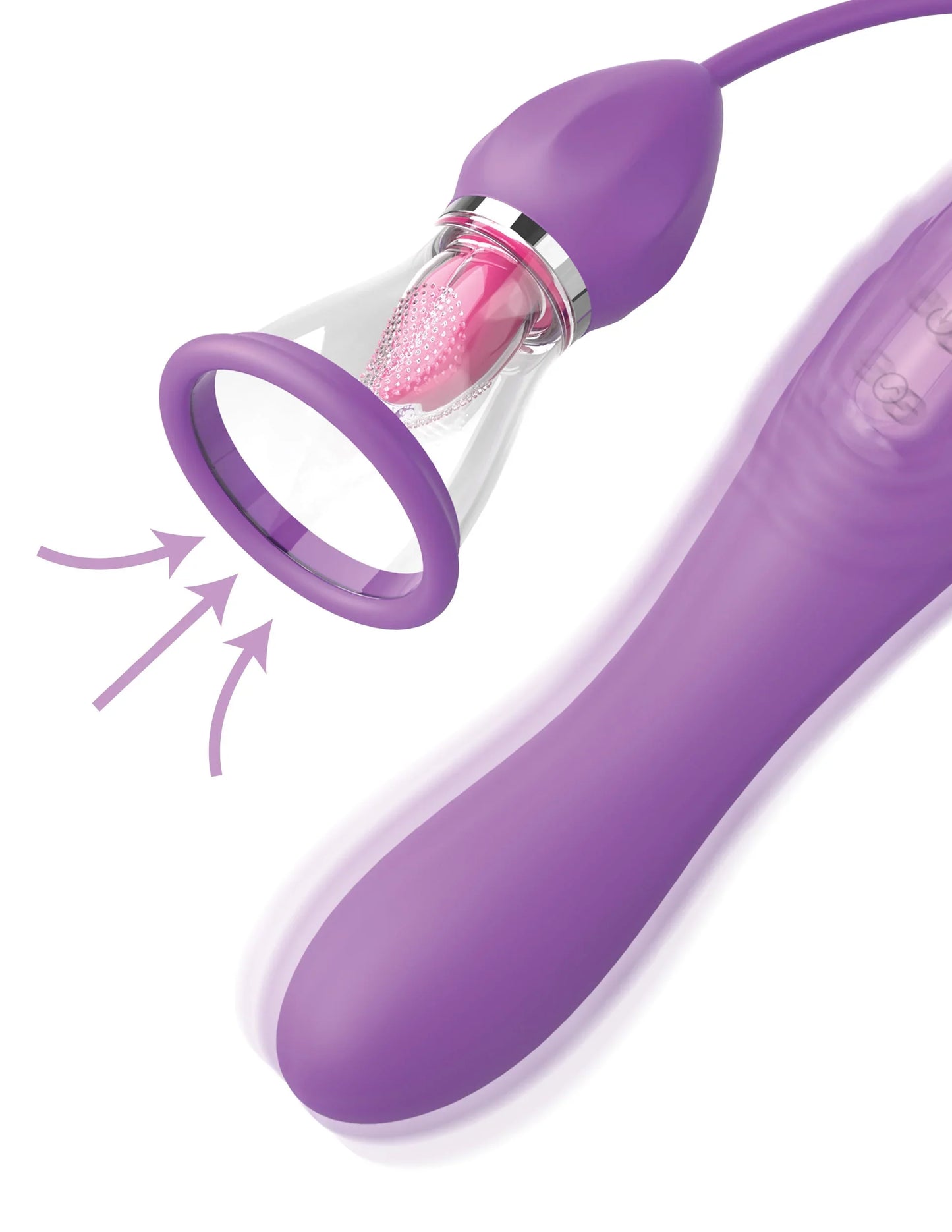 Fantasy For Her Her Ultimate Pleasure MAX Tongue-Action, Suction and G-Spot Vibrator