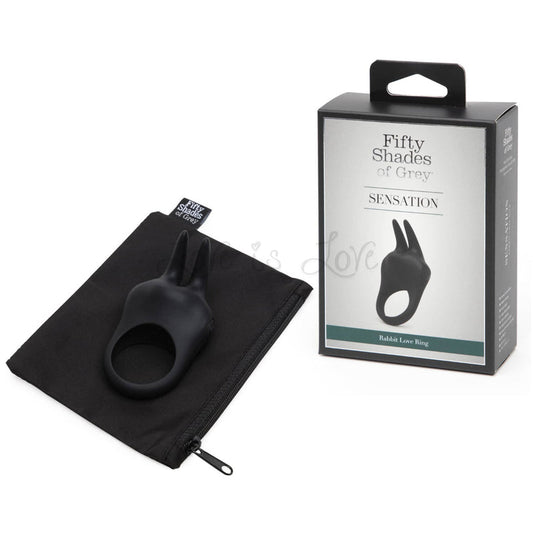 Fifty Shades Of Grey Sensation Rechargeable Vibrating Rabbit Love Ring
