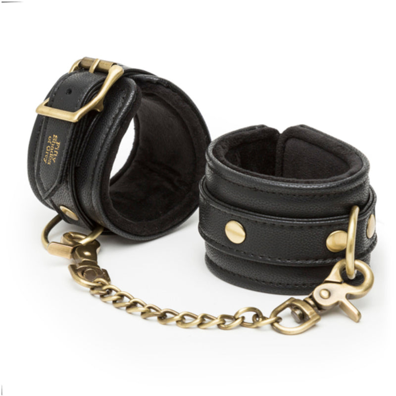 Fifty Shades of Grey Bound to You Wrist Cuffs Black