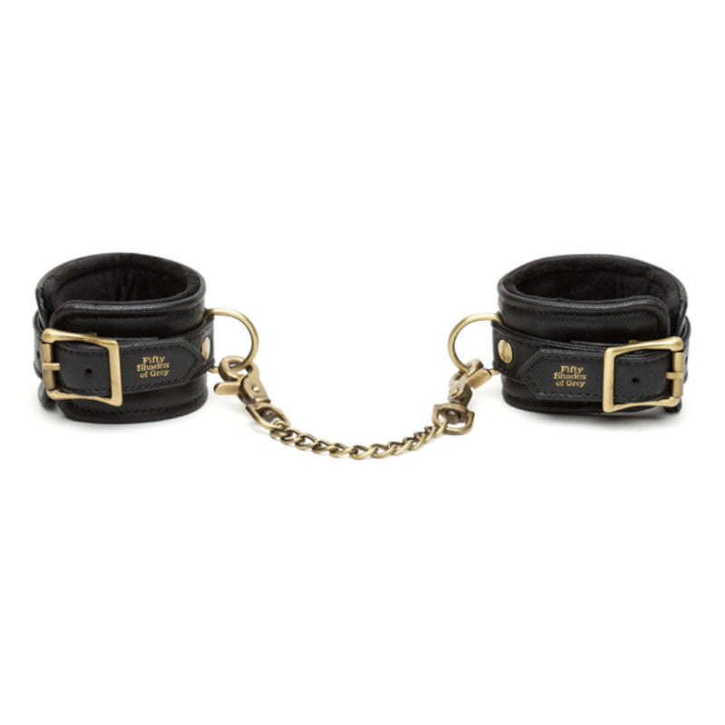Fifty Shades of Grey Bound to You Wrist Cuffs Black