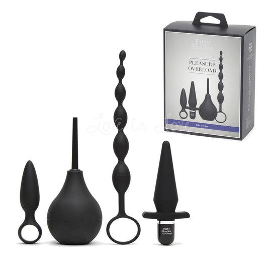 Fifty?Shades?of Grey Pleasure Overload Take It Slow Gift Set (4-Piece Set)
