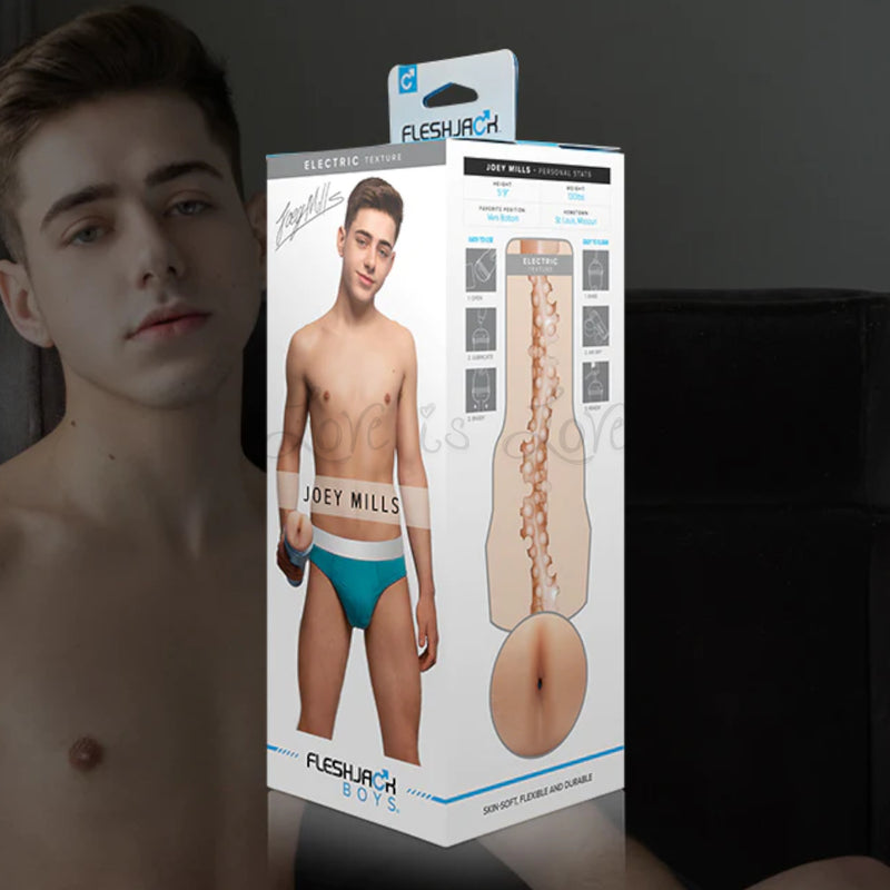 Fleshjack Boys Joey Mills Dildo 8.25 Inch or Electric Signature Butt (Pre - Order Item)