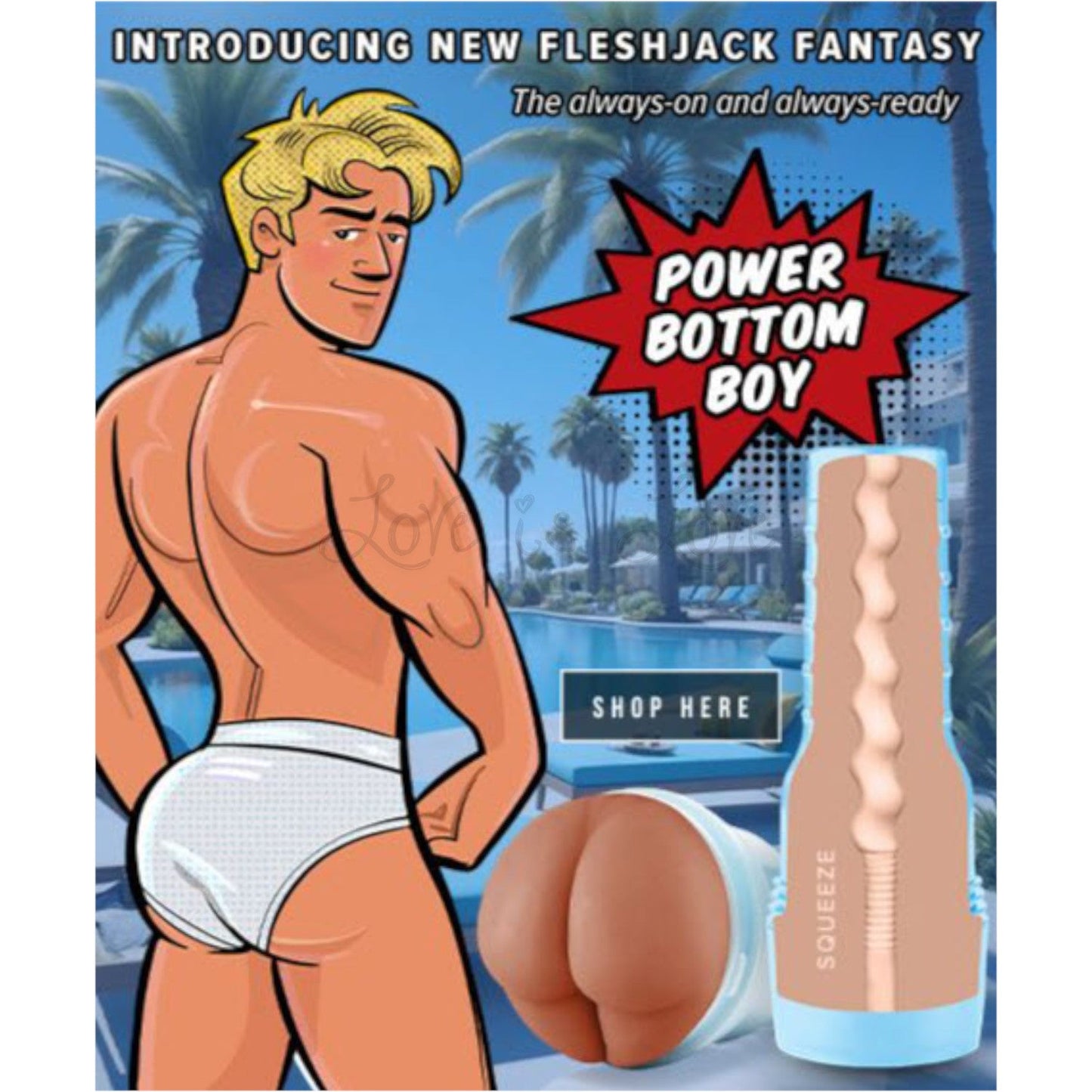 Fleshjack Fantasy Power Bottom Squeeze Texture Boy Butt