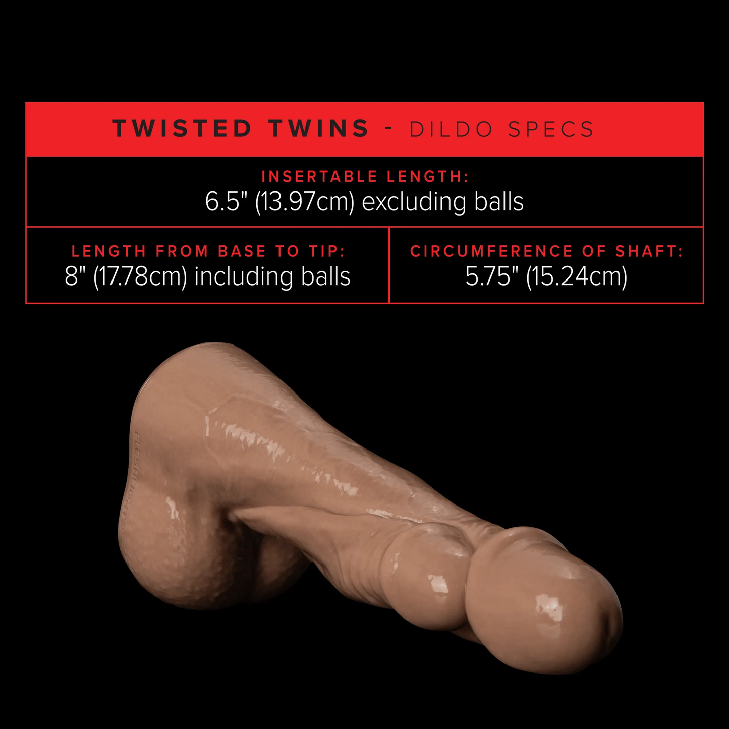 Fleshlight Fantasy Twisted Twins Dildo (Mar 26 New Launch)
