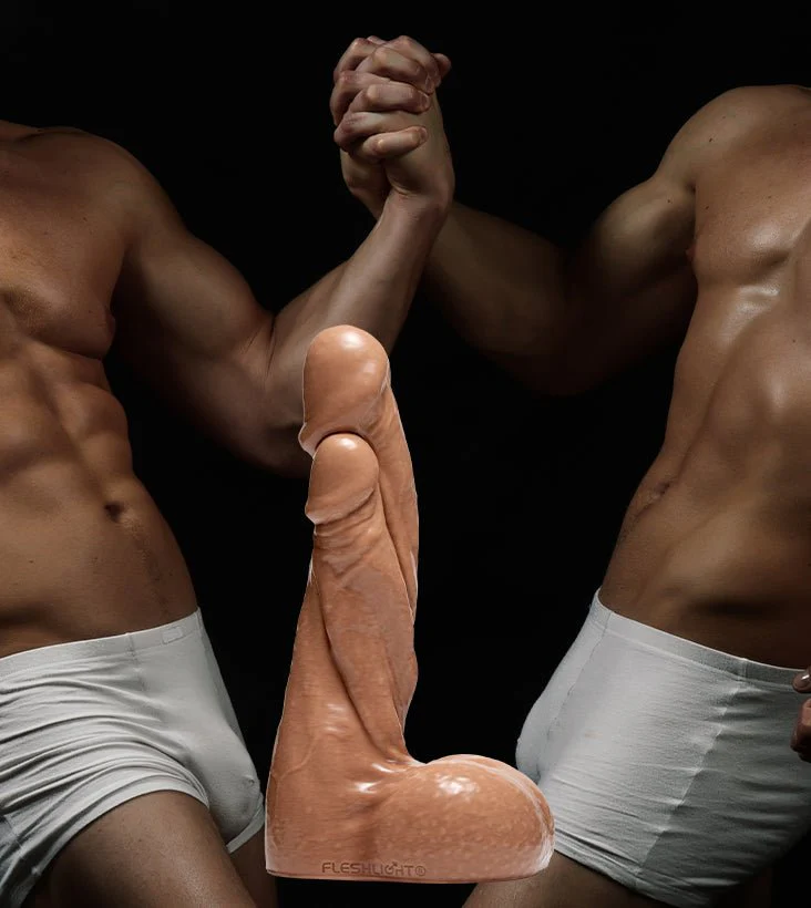 Fleshlight Fantasy Twisted Twins Dildo (Mar 26 New Launch)