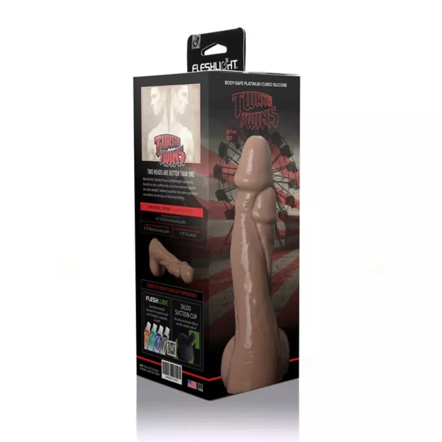 Fleshlight Fantasy Twisted Twins Dildo (Mar 26 New Launch)