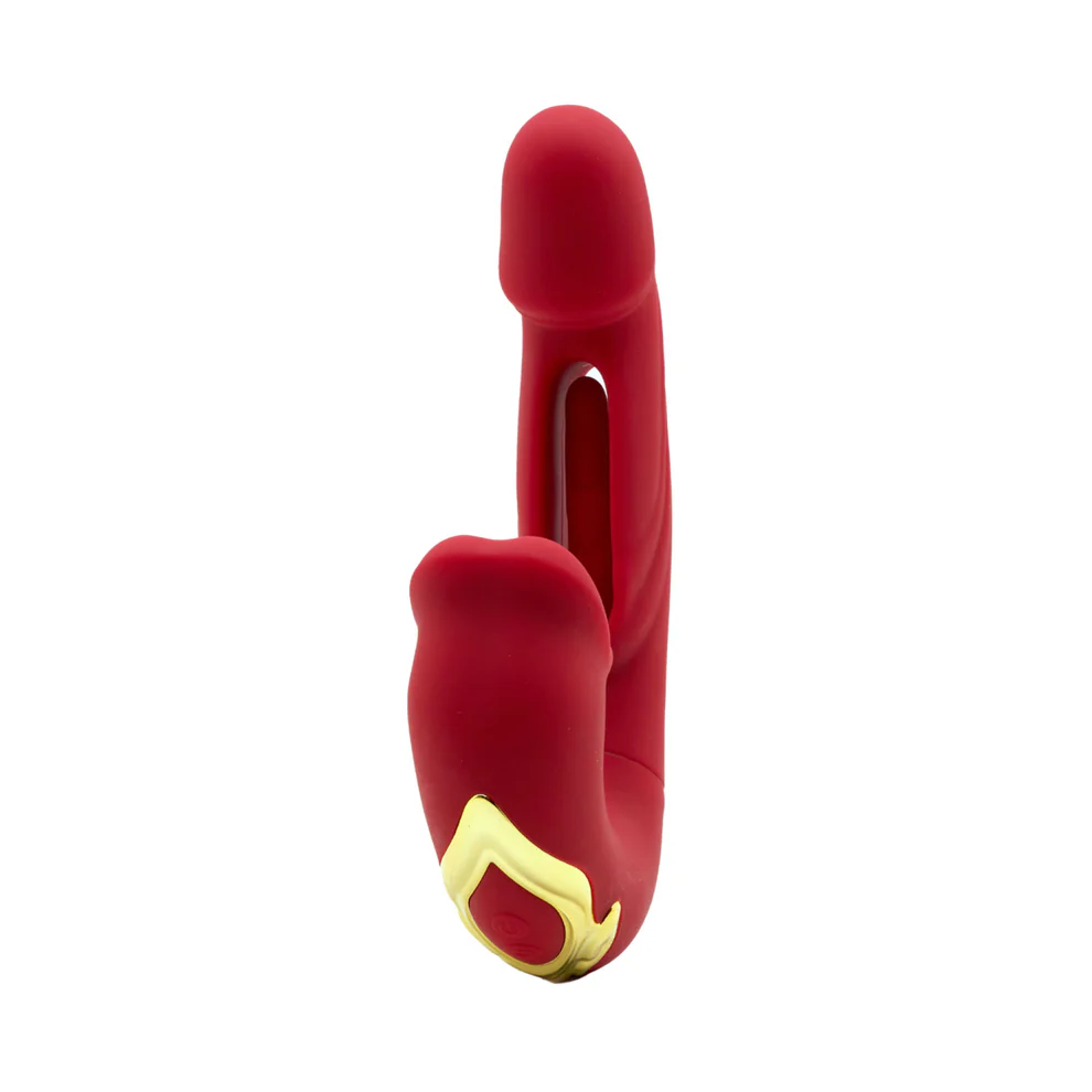 Flickering Lips G-Spot Flicking and Licking Rabbit Vibrator
