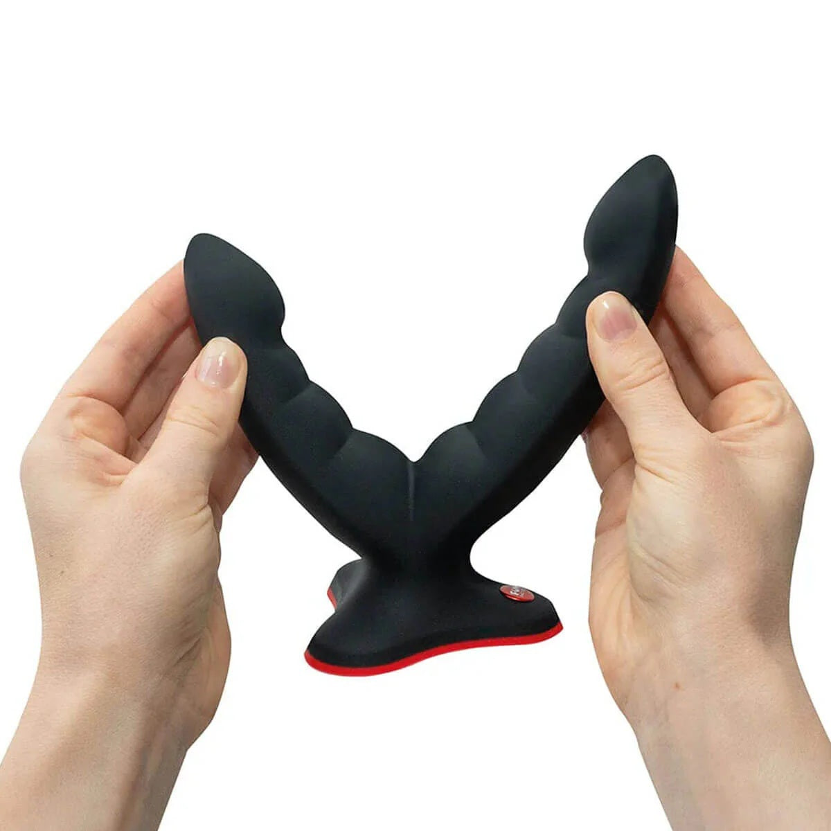 Fun Factory Ryde Double Head Grinding Silicone Dildo with Suction Cup Wine Red (New Series on Year 2026)