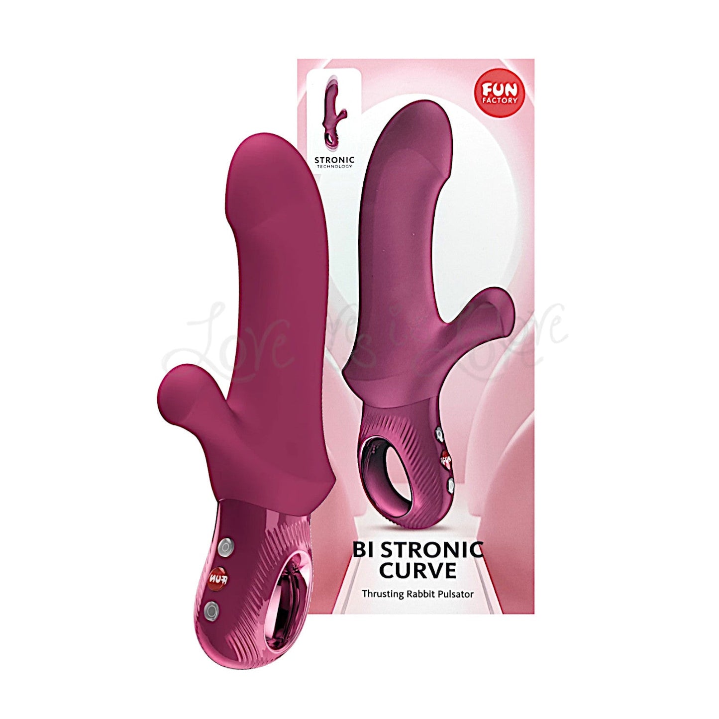 Fun Factory Bi Stronic Curve Rabbit Vibrator Wine Red (Brand New Edition 2026)