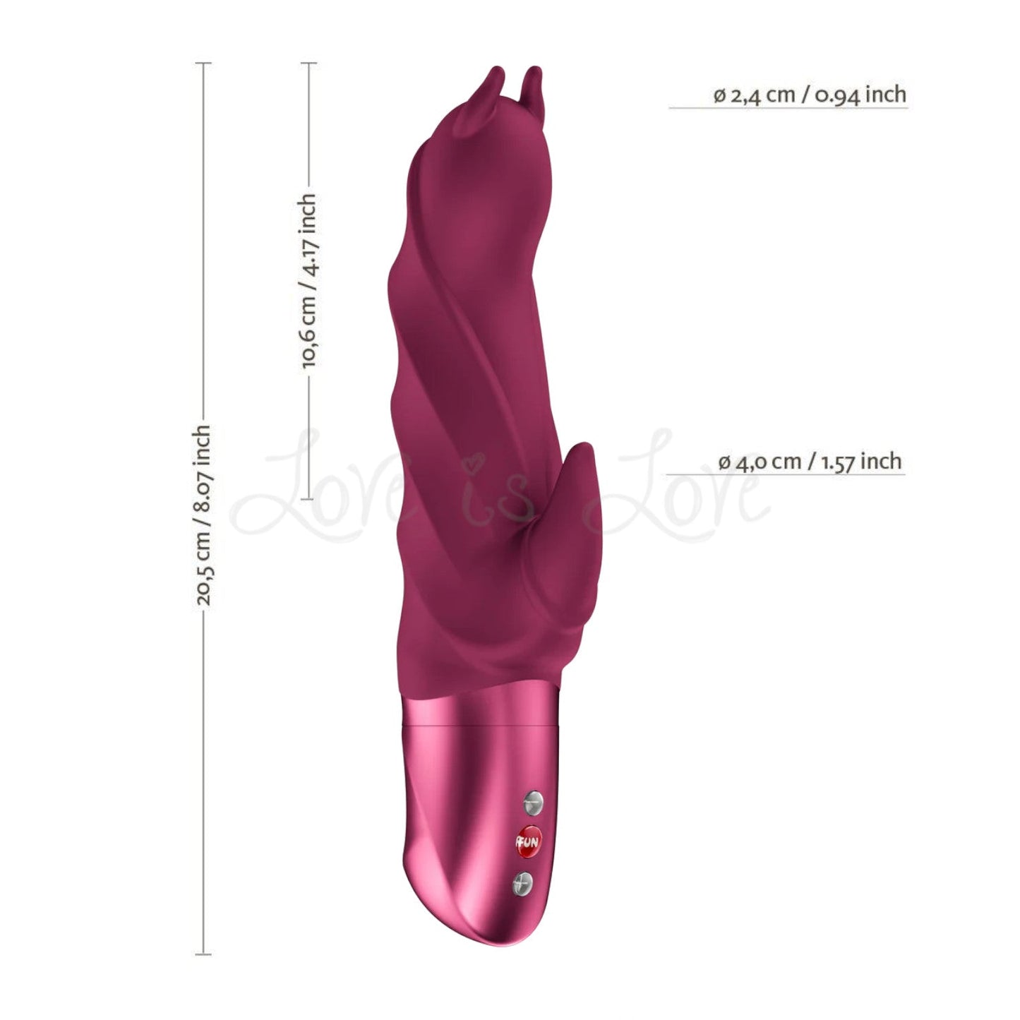 Fun Factory Darling Devil Rabbit Vibrator Wine Red (Brand New Edition 2026)